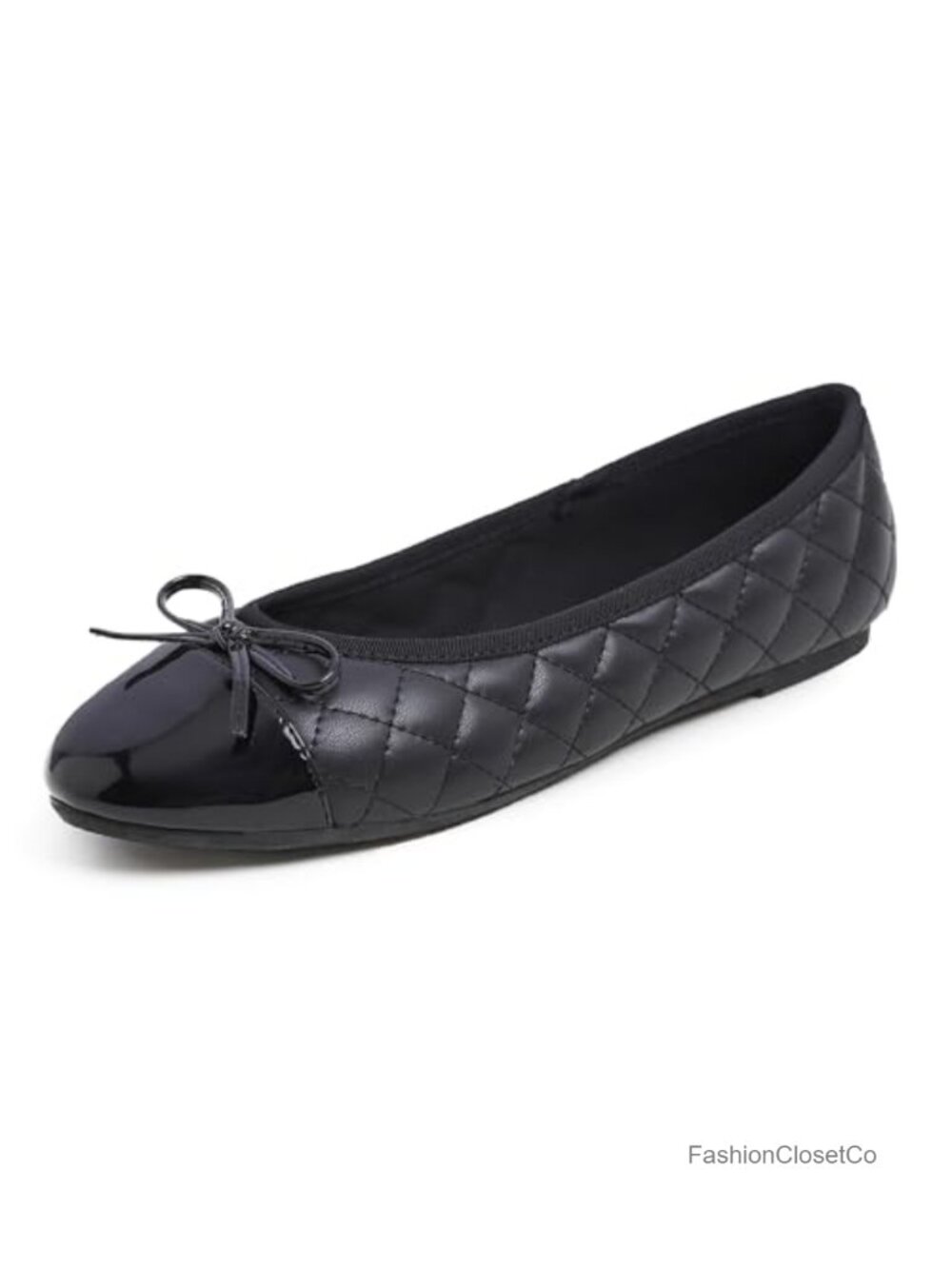 Women's Bow Tie Fashion Flats Slip On Shoes Round Toe Ballet Flat Memory Foam